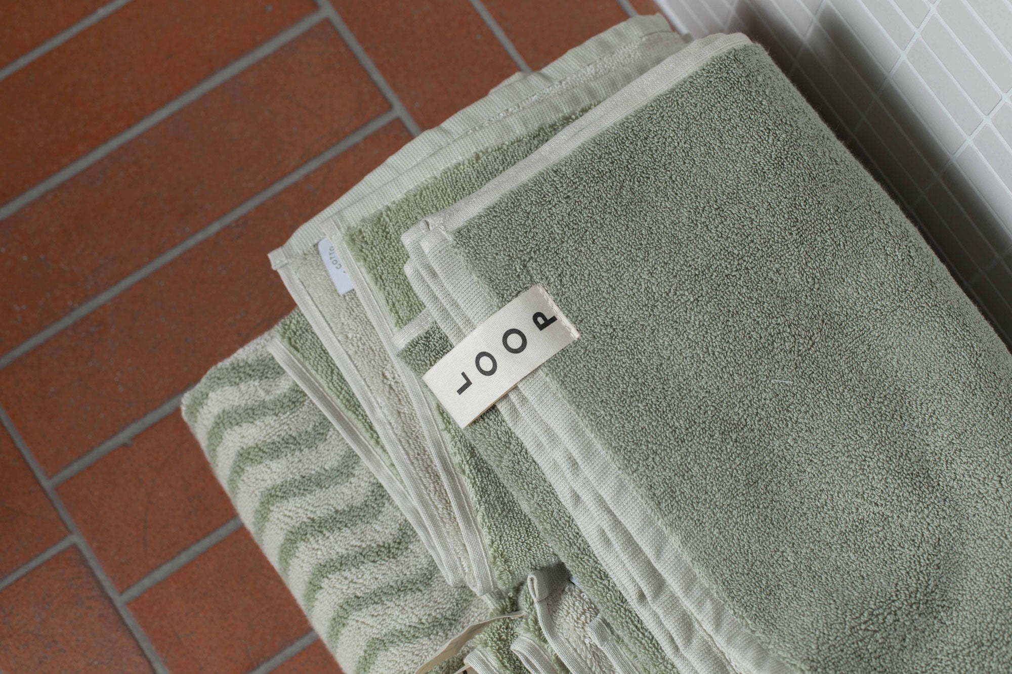 GOTS organic cotton bath towel set